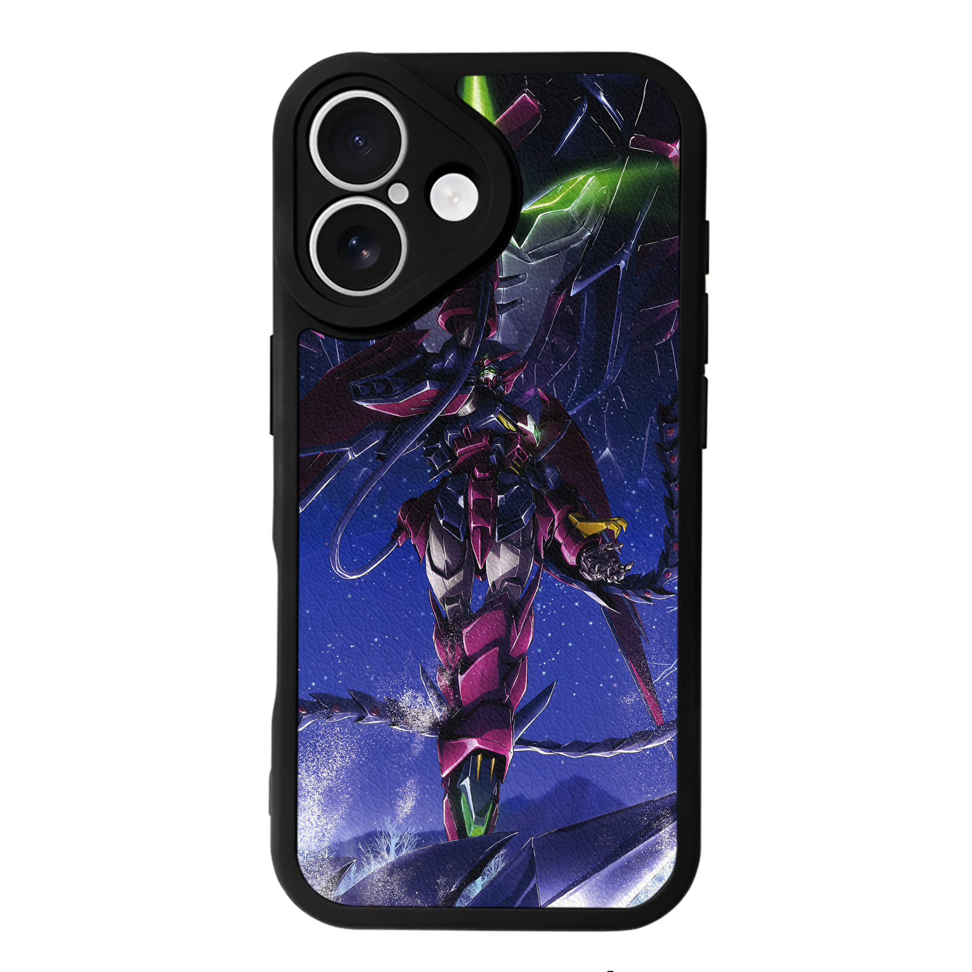 （画像用） 機動戦士ガンダム Mobile Suit Gundam 【iPhone 16シリーズ対応】シリコンスマホケース（レザー調） 材質：シリコン